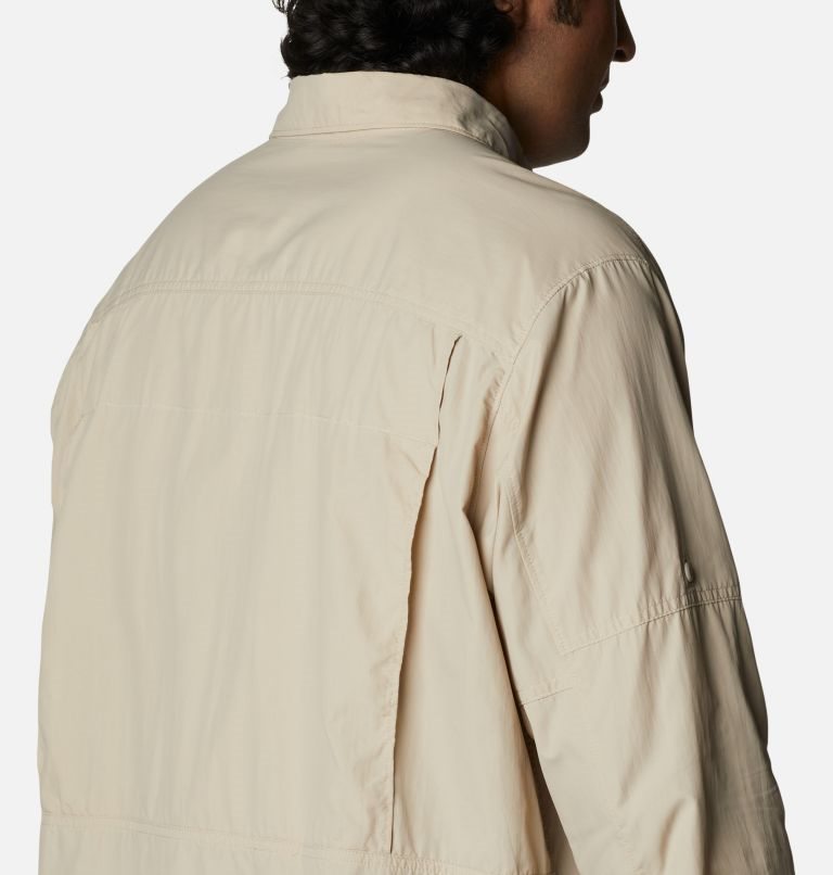 Men's Columbia Silver Ridge 2.0 Long Sleeve Shirts Khaki | Plus Size CA-A3610